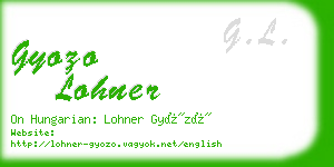 gyozo lohner business card